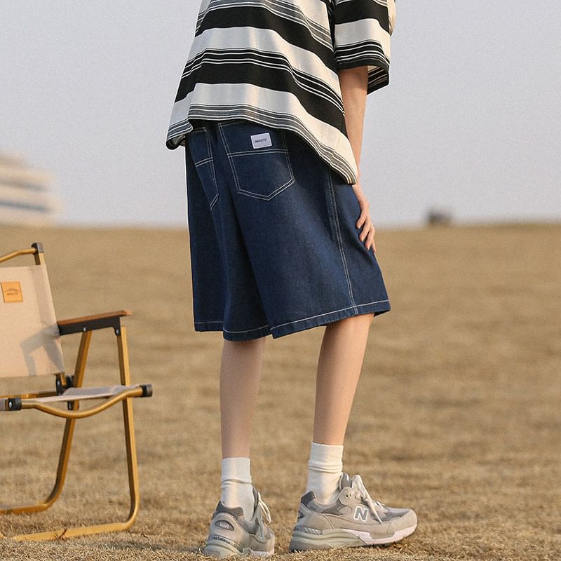 emeisa - Denim short met middelhoge taille