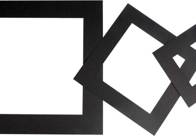 Passepartoutrammer - Tykkelse 0,4 MM - 270 G - Sort - 75 Stk