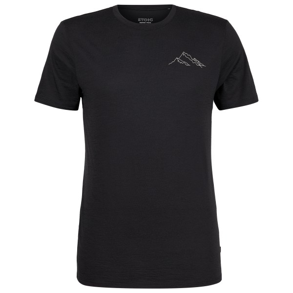 Stoic - Merino155 LaholmSt. Print T-Shirt Mountain II - Haut en mérinos