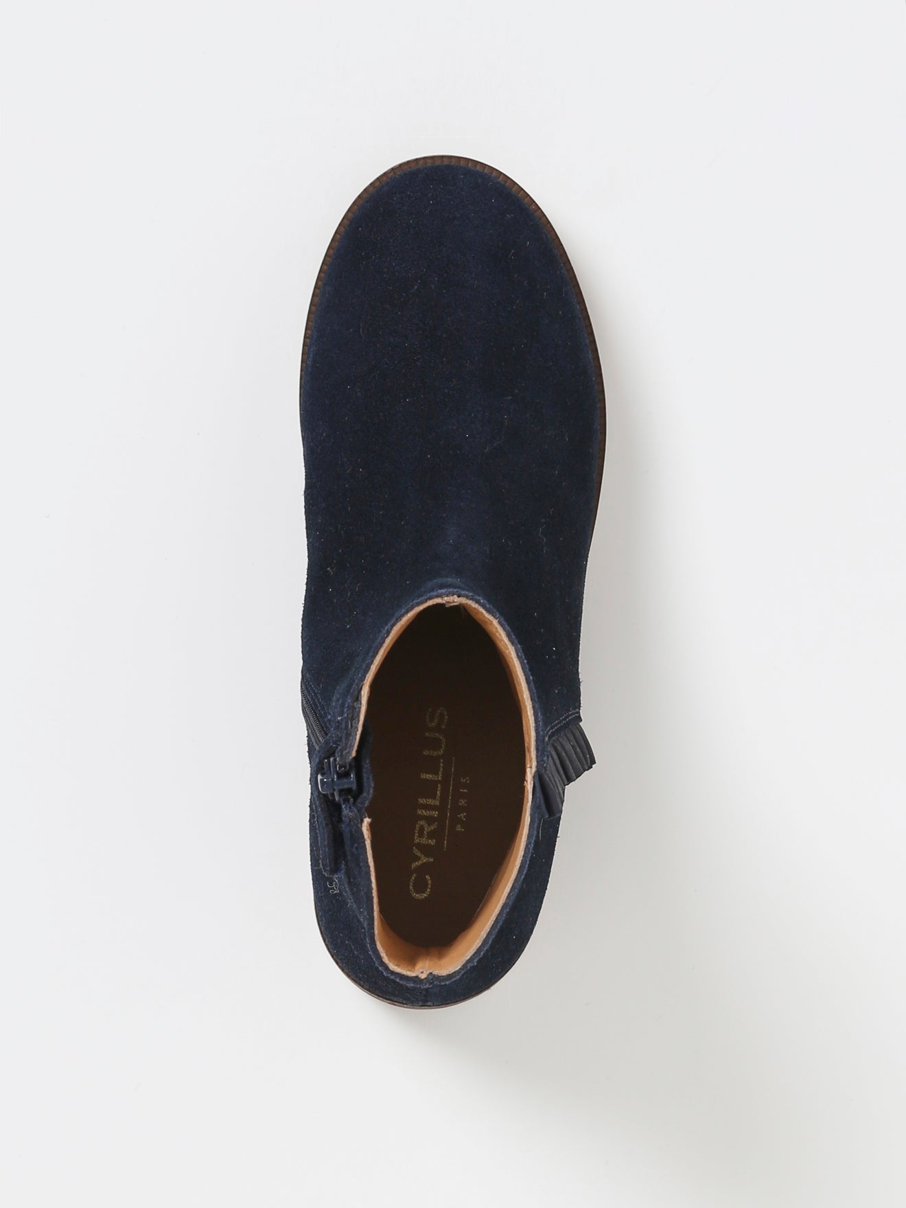Boots froufrou en cuir Fille