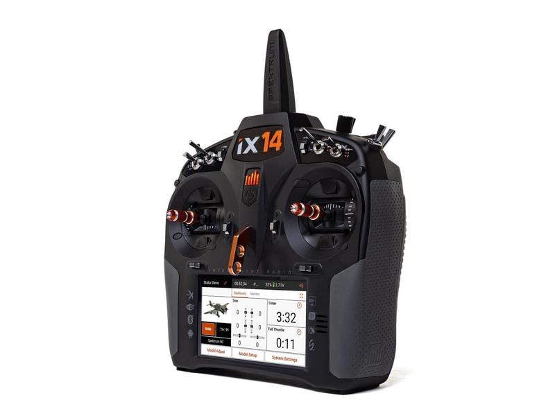 Spektrum Fernsteuerung iX14 DSMX 14 Kanal (nur Sender) Professioneller 14-Kanal Sender für Flugmodelle