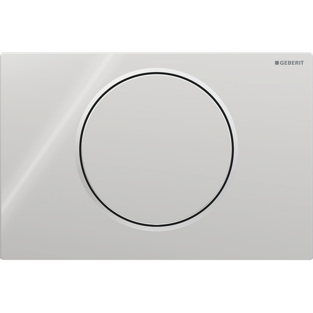 Geberit Sigma 10 drukplaat chroom met chromen knoprand