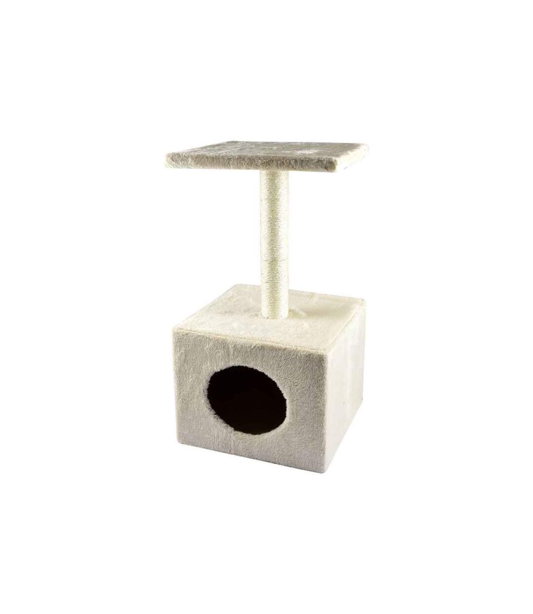 Paris Prix - Arbre à Chat Avec Niche 1 Plateforme 58cm écru