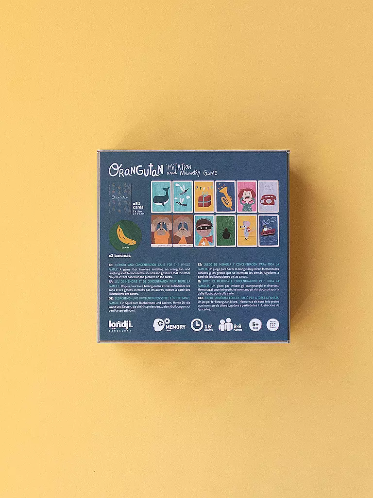 LONDJI Kartenspiel ORANGUTAN bunt