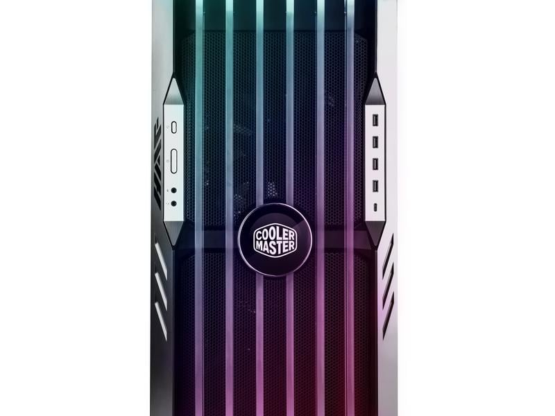 Cooler Master PC-Gehäuse HAF 700 EVO Schwarz Vielseitig einsetzbarer Big-Tower mit Sichtfenster