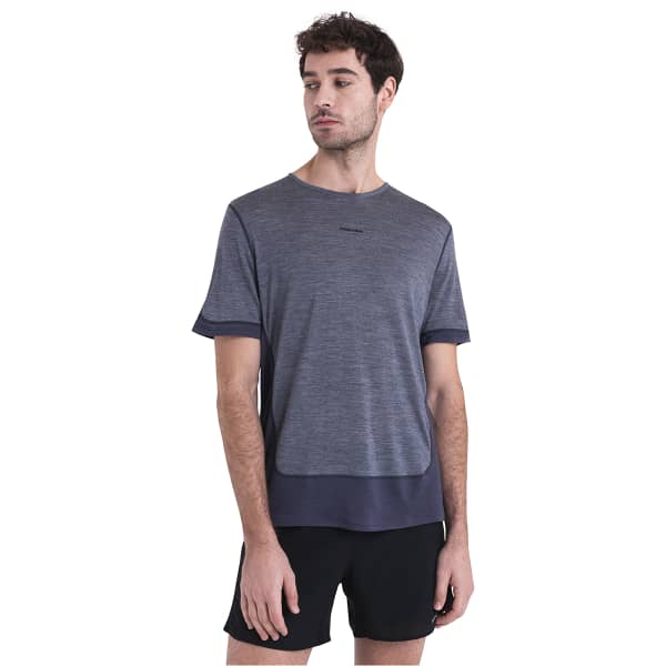 T-shirt randonnée ICEBREAKER M MERINO 125 ZONEKNIT ENERGY WIND SS TEE GRAPHITE/GRAPHITE HEATHER/CB