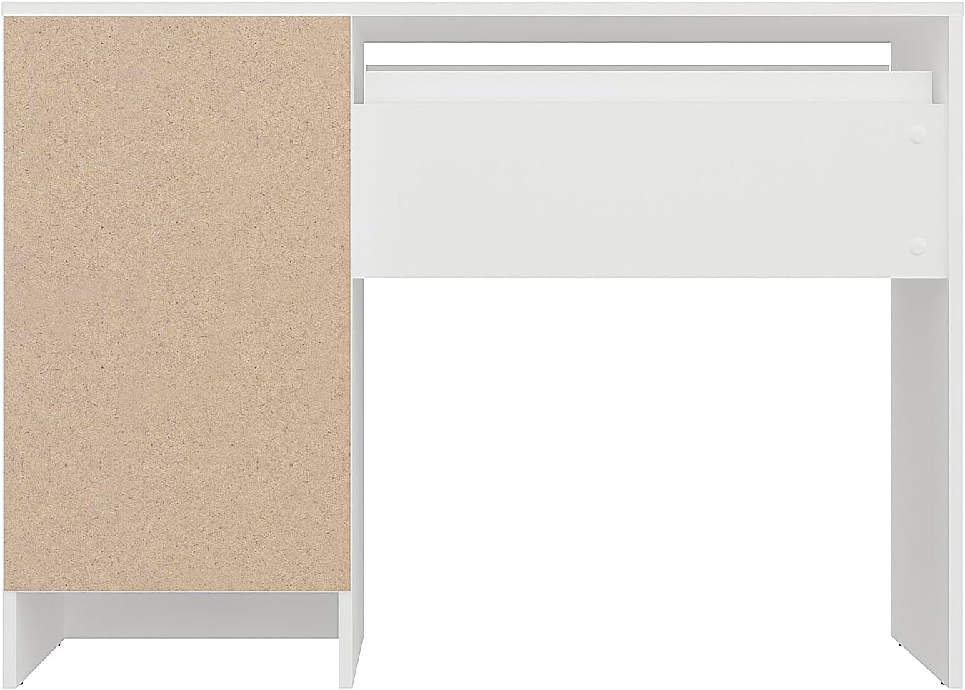 KOMTO Schreibtisch mit 5 Schubladen Weiß – Computertisch, Bürotisch, Kinderschreibtisch mit Stauraum, PC Tisch für Jugendzimmer | Arbeitstisch PLIO 110 x 53 x 78,5 cm