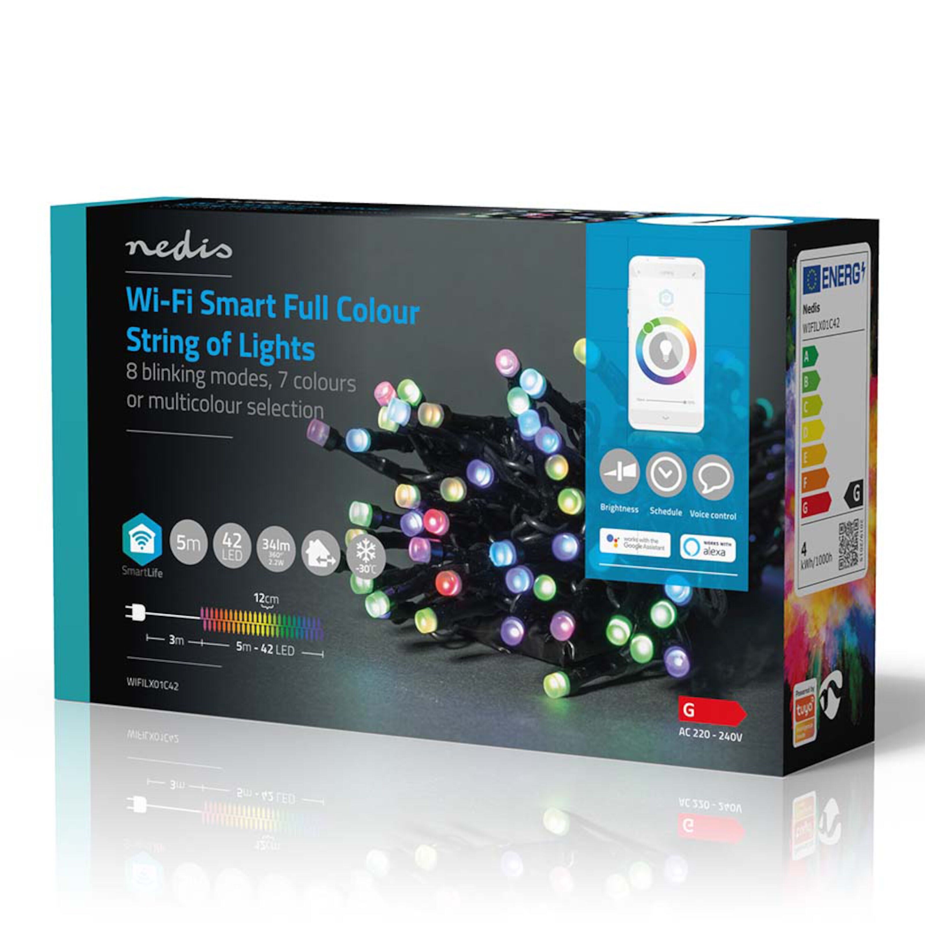 Nedis SmartLife Lyslenke RGB 5 m