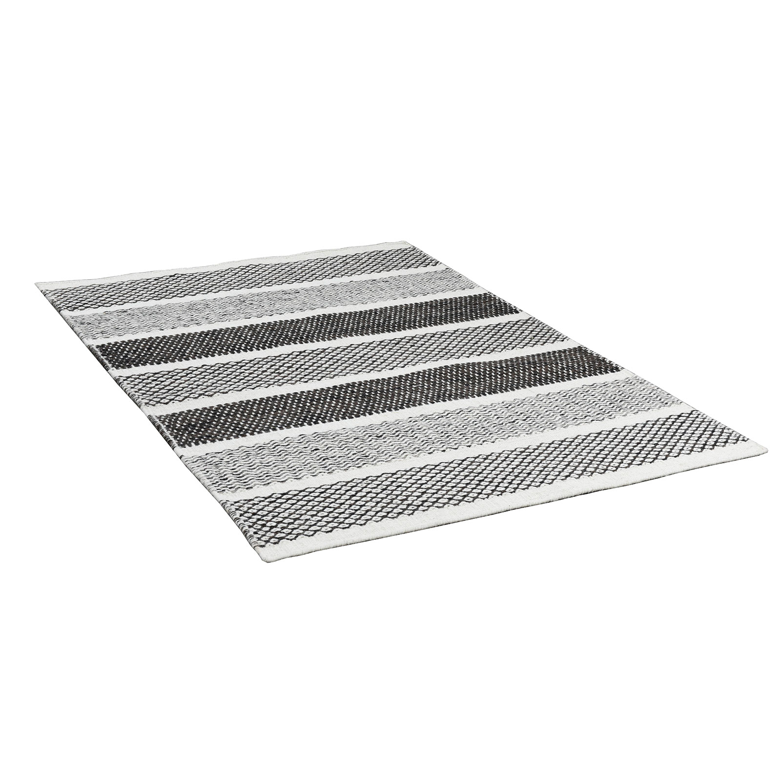 Teppich - natural grey - handgewebt - 80x150 cm