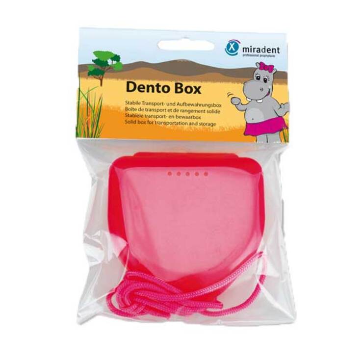 Miradent Zahnspangenbox Dento Box I pink, 1 St