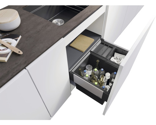 BLANCO Inbouw afvalbak SELECT II 60/3 Inhoud 1x 30 l en 2x 8 l 526205