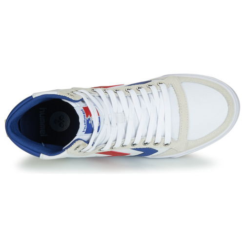 hummel - SLIMMER STADIL HIGH - Blanc / Bleu / Rouge