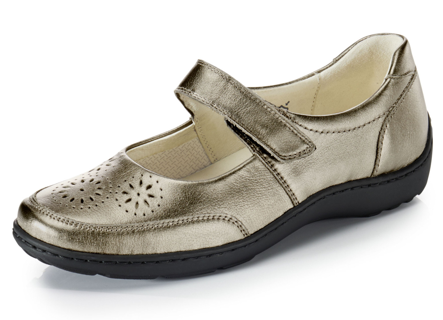 Waldläufer Slipper mit luftiger Perforation