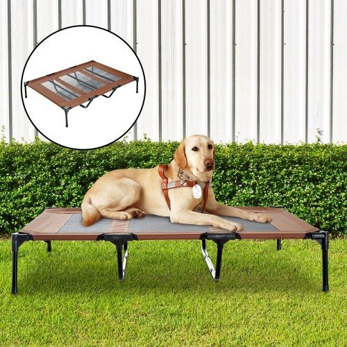 Cama para cães ou gatos PawHut para uso externo, marrom