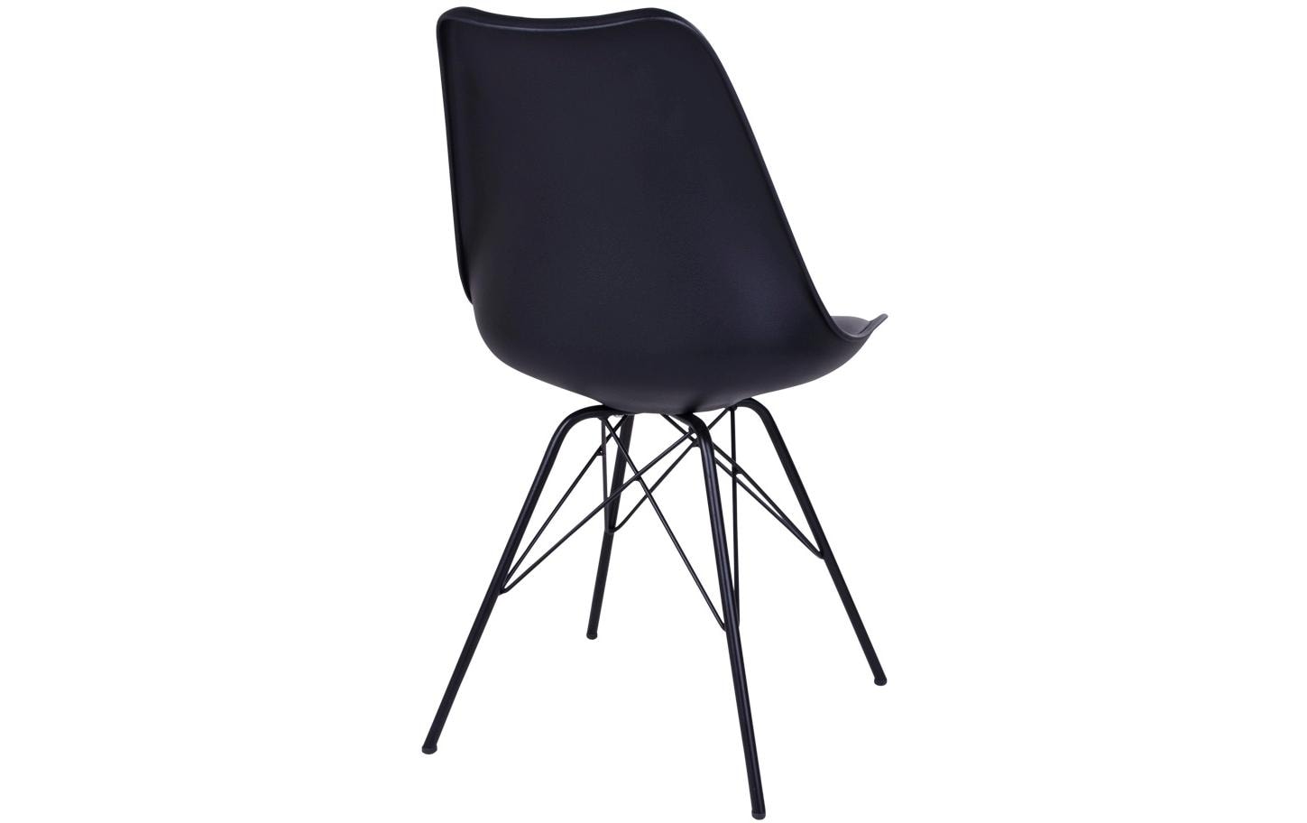 Stuhl Oslo 2 Stück, 57 x 86 cm, Schwarz<br>Robuste Esszimmerstühle