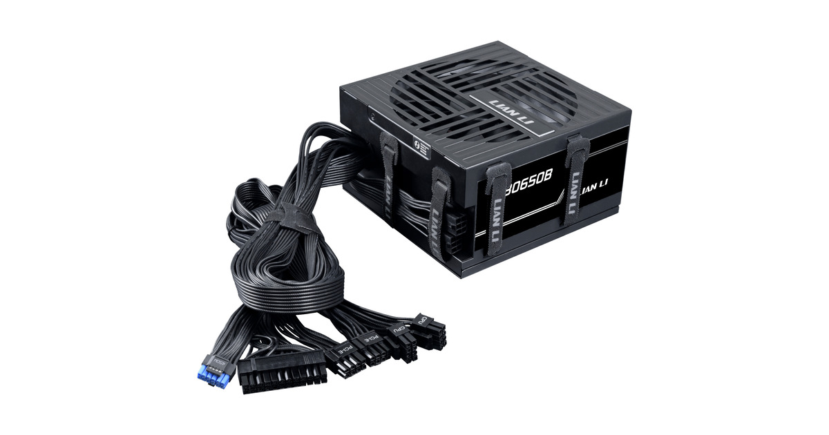 Lian LiRB 650B 650 watt voeding   (Zwart, 1x 12V-2x6, 1x PCIe)