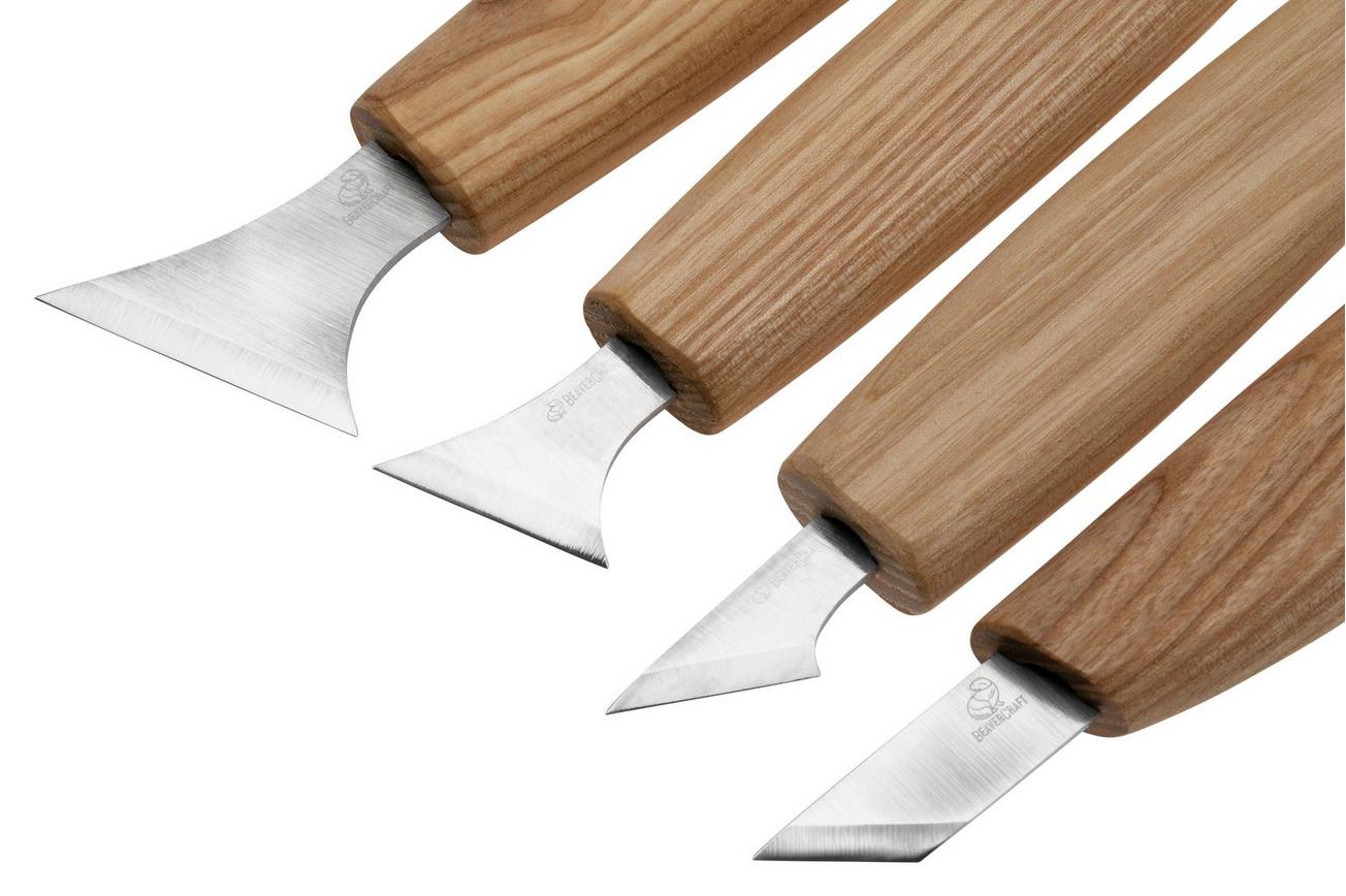 BeaverCraft S05 Chip Carving Knife Set, houtsnijset