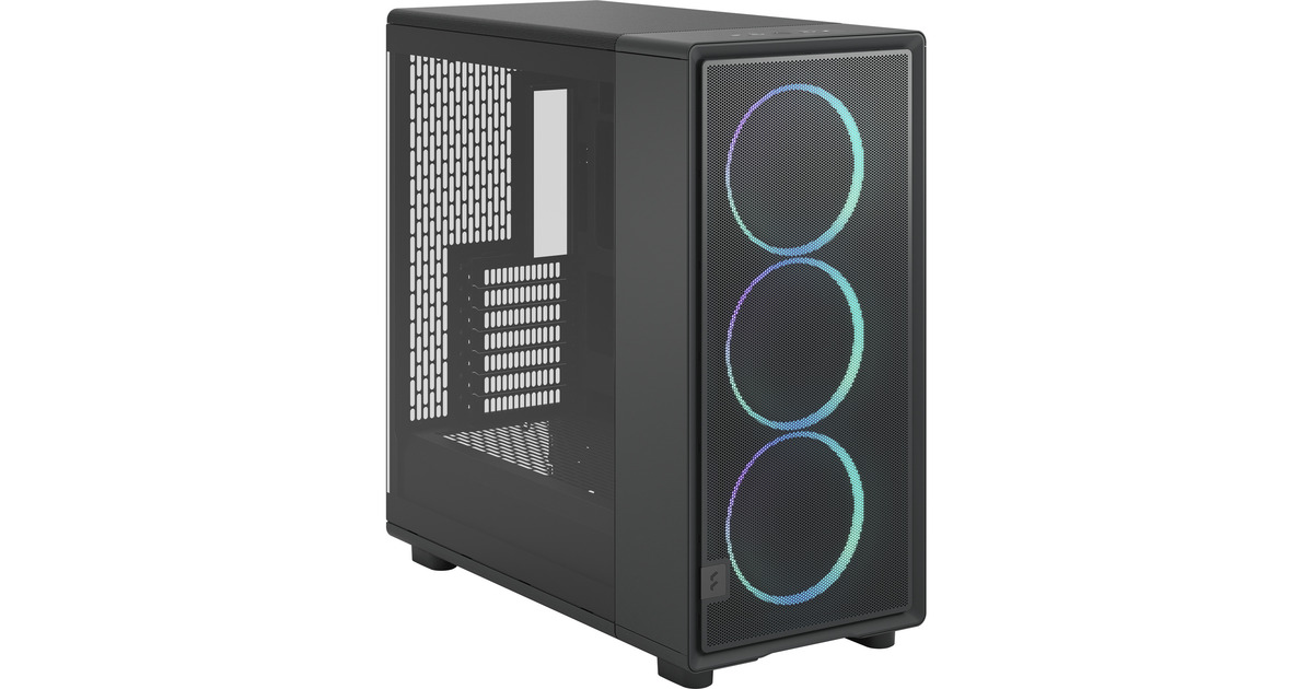 Fractal DesignEpoch XL TG RGB midi tower behuizing  (Zwart | 2x USB-A | 1x USB-C | RGB | Tempered Glass)