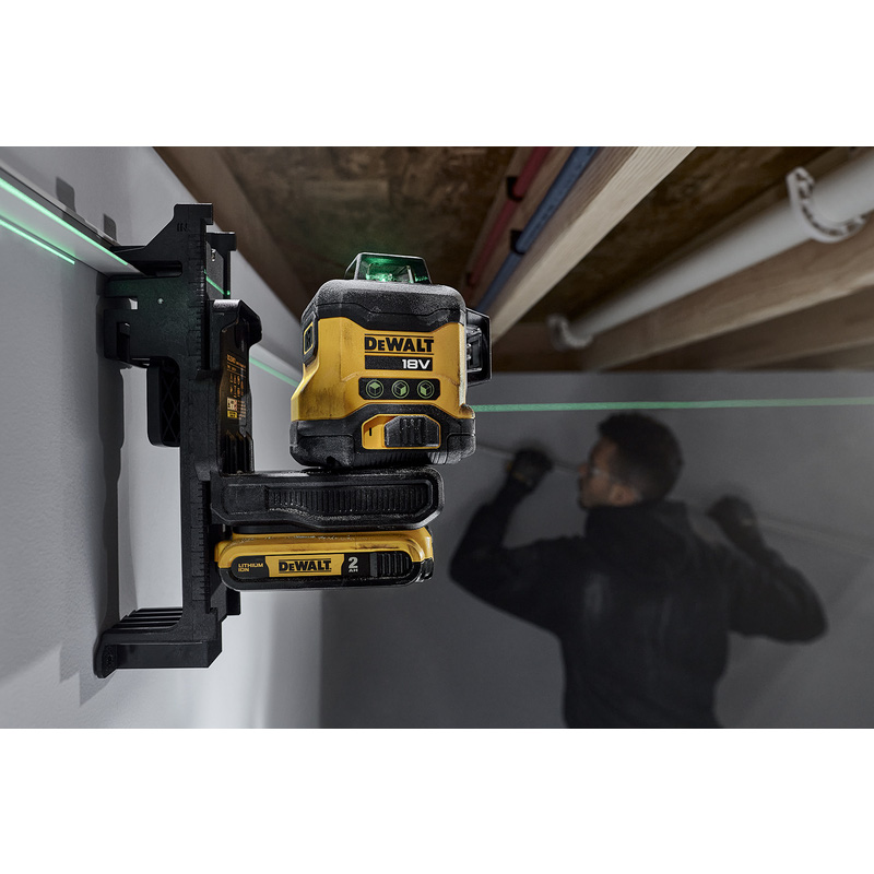 DeWALT DCLE34031N-XJ Zelfnivellerende kruislijnlaser 3x360° (body) Groen