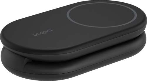 Belkin Boost Charge MagSafe en Qi2 2-in-1 Draadloze Oplader 15W met Standaard Zwart