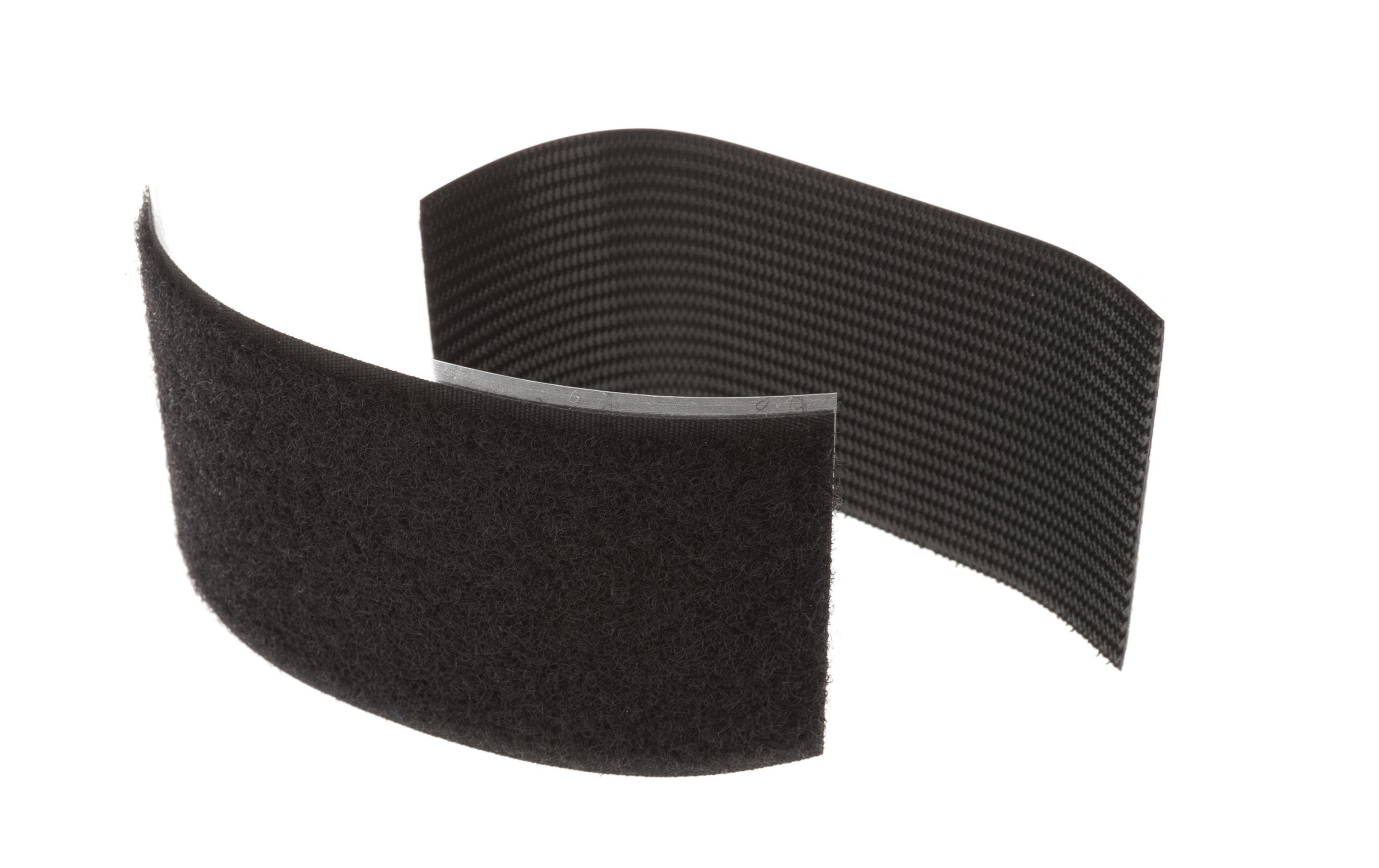 Klettband 50 x 100 mm selbstklebend Schwarz, 2 PaareKlettbandbox