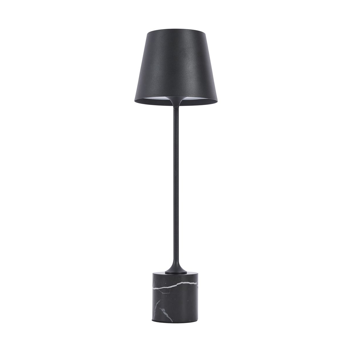 Moderne tafellamp zwart 37cm incl. LED dimbaar IP54 oplaadbaar - Topi