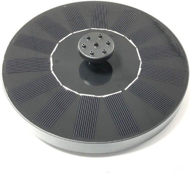 Just Sun waterornament drijvend solar zwart D 16 H 4,5 cm