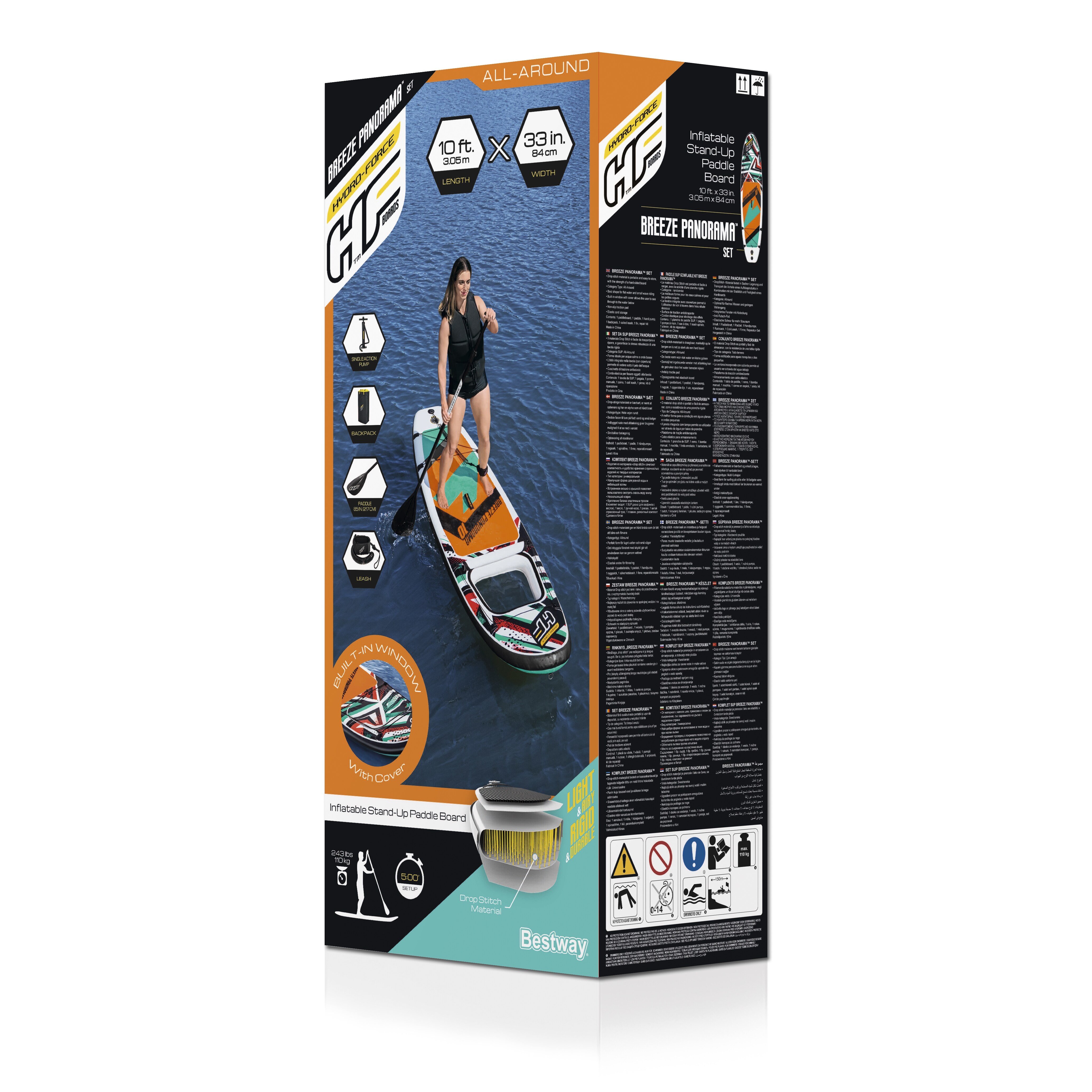 Bestway® Hydro-Force™ SUP Allround Board-Set Breeze Panorama 305 x 84 x 12 cm