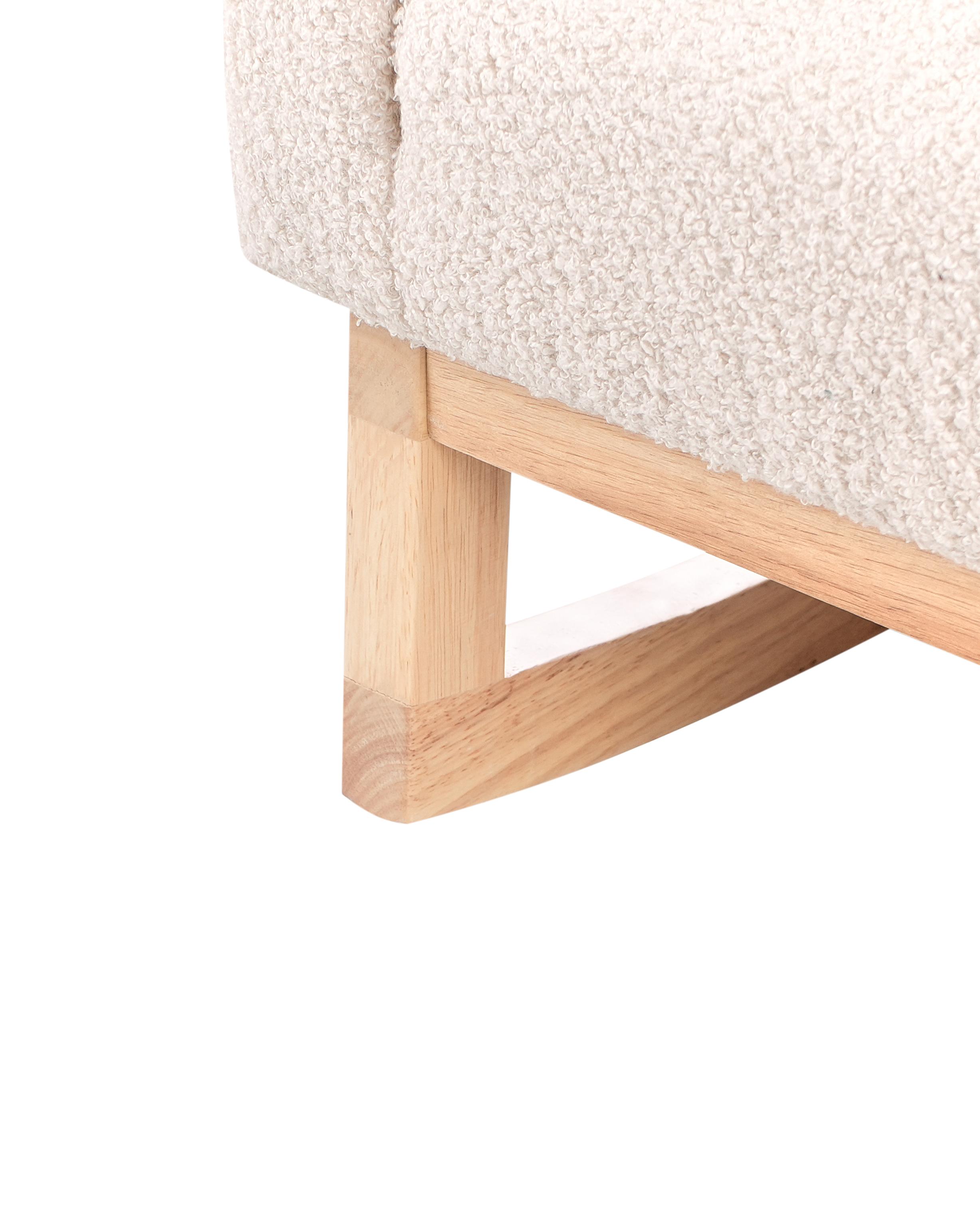 Kinderschommelstoel NORBY Bouclé Lichtbeige