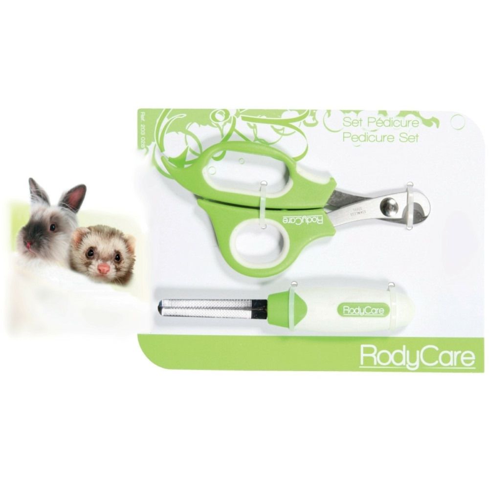 Set pédicure coupe griffes et lime pour lapins, furets, hamsters