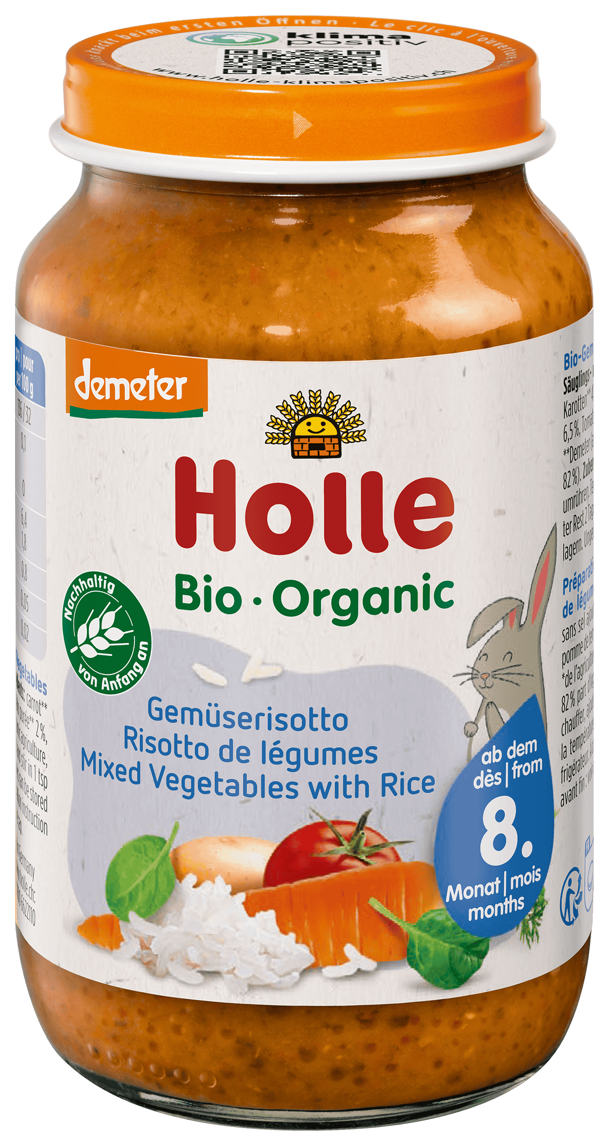 HOLLE Gemüserisotto<br>220 g, Glas