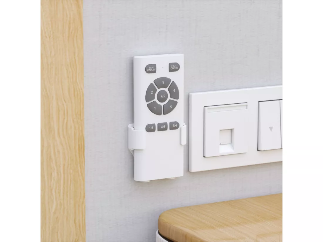 Ventilateur de plafond avec prise et interrupteur 165x165x45cm Noir