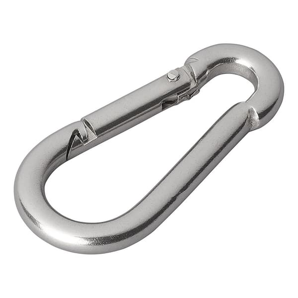 Karabinkrok rustfritt stål 6x60mm 2 stk i blister