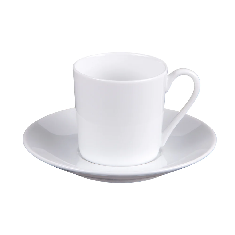 Ensemble thé Savoie en porcelaine blanche (lot de 2) Table passion
