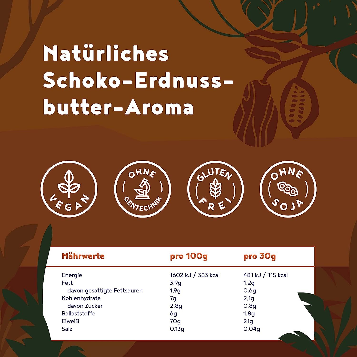 Vegan Muscle Protein Shake - Schokolade - Veganes Proteinpulver