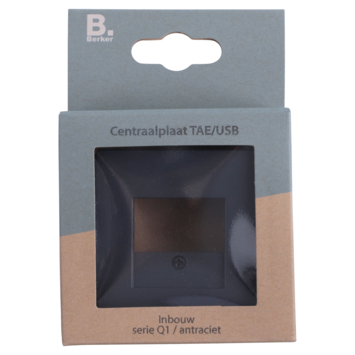 Berker Q1 Afdekplaat USB Antraciet