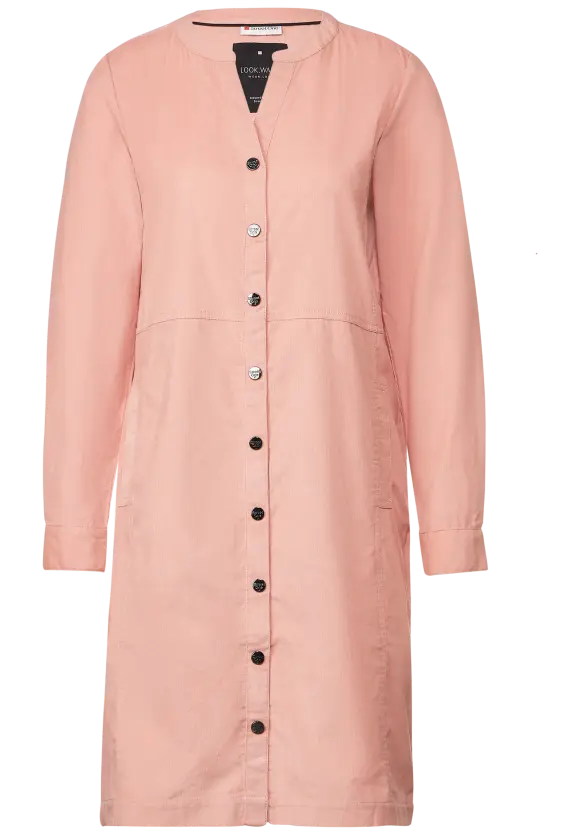 Cordkleid mit Knopfleiste - dull legend rose