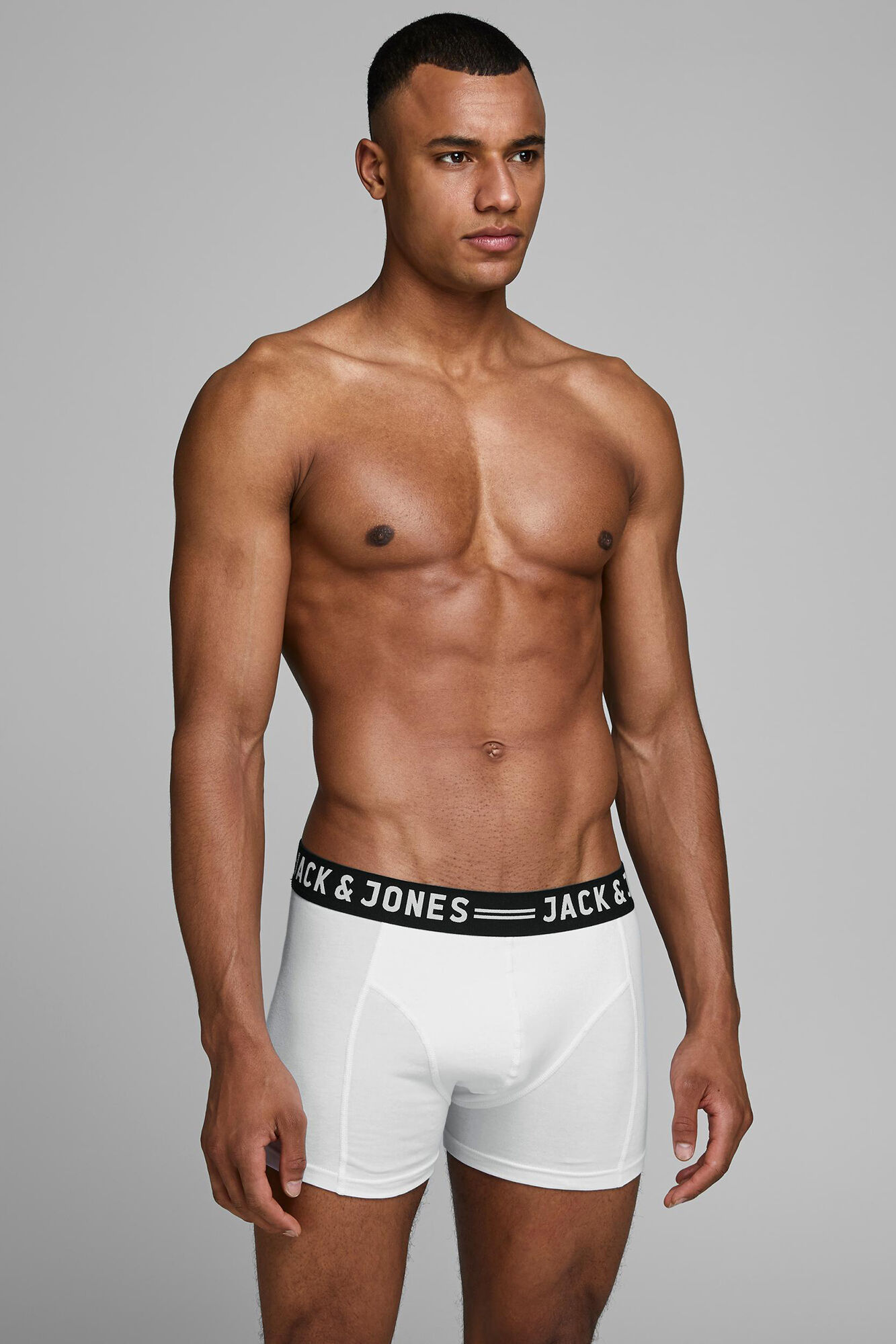 Cuecas boxer com logotipo contrastante