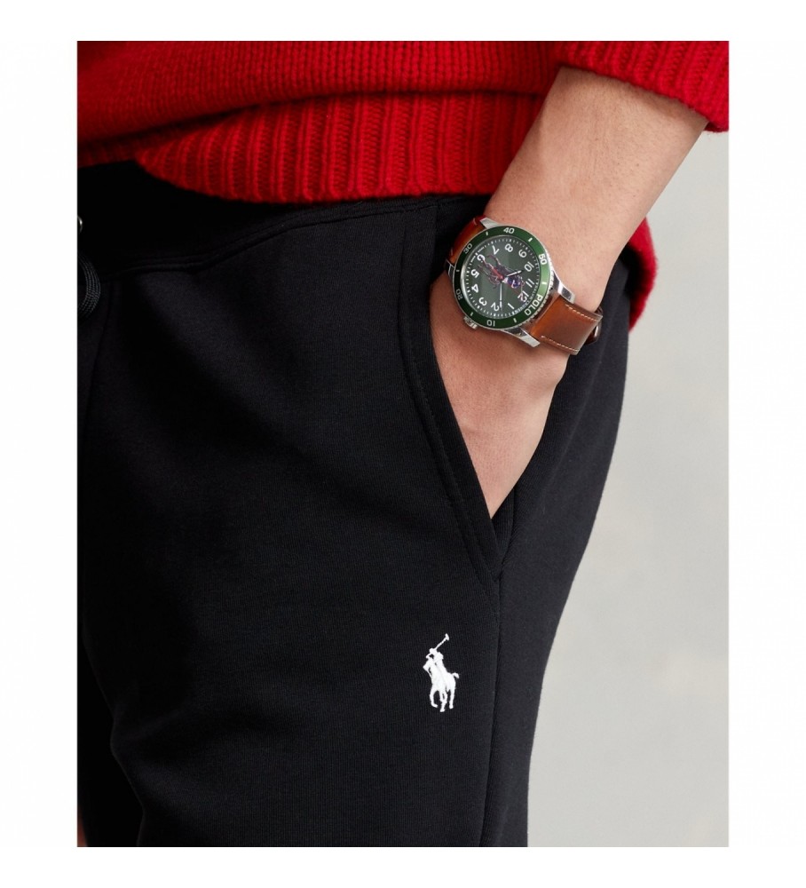 Calça jogger Ralph Lauren Double-Knit preta
