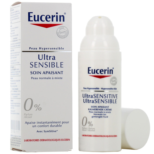 Crème visage apaisante peau normale à mixte Eucerin UltraSensible