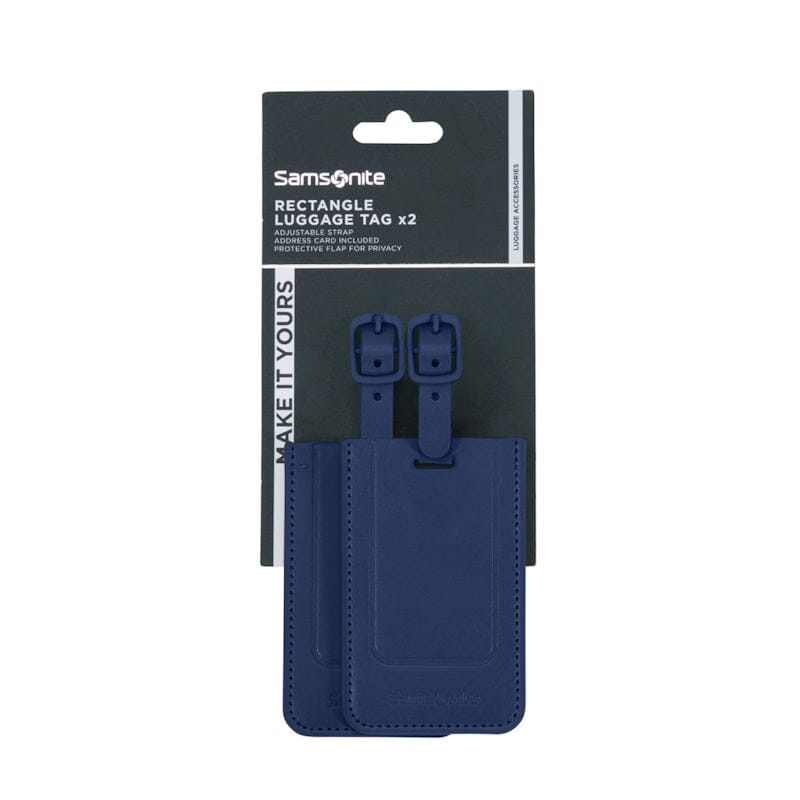 Samsonite TA Revolution Rectangle Luggage Tag (2x) Midnight Blue