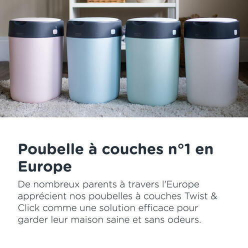 Poubelle à couches Twist & click - Bleu - TOMMEE TIPPEE