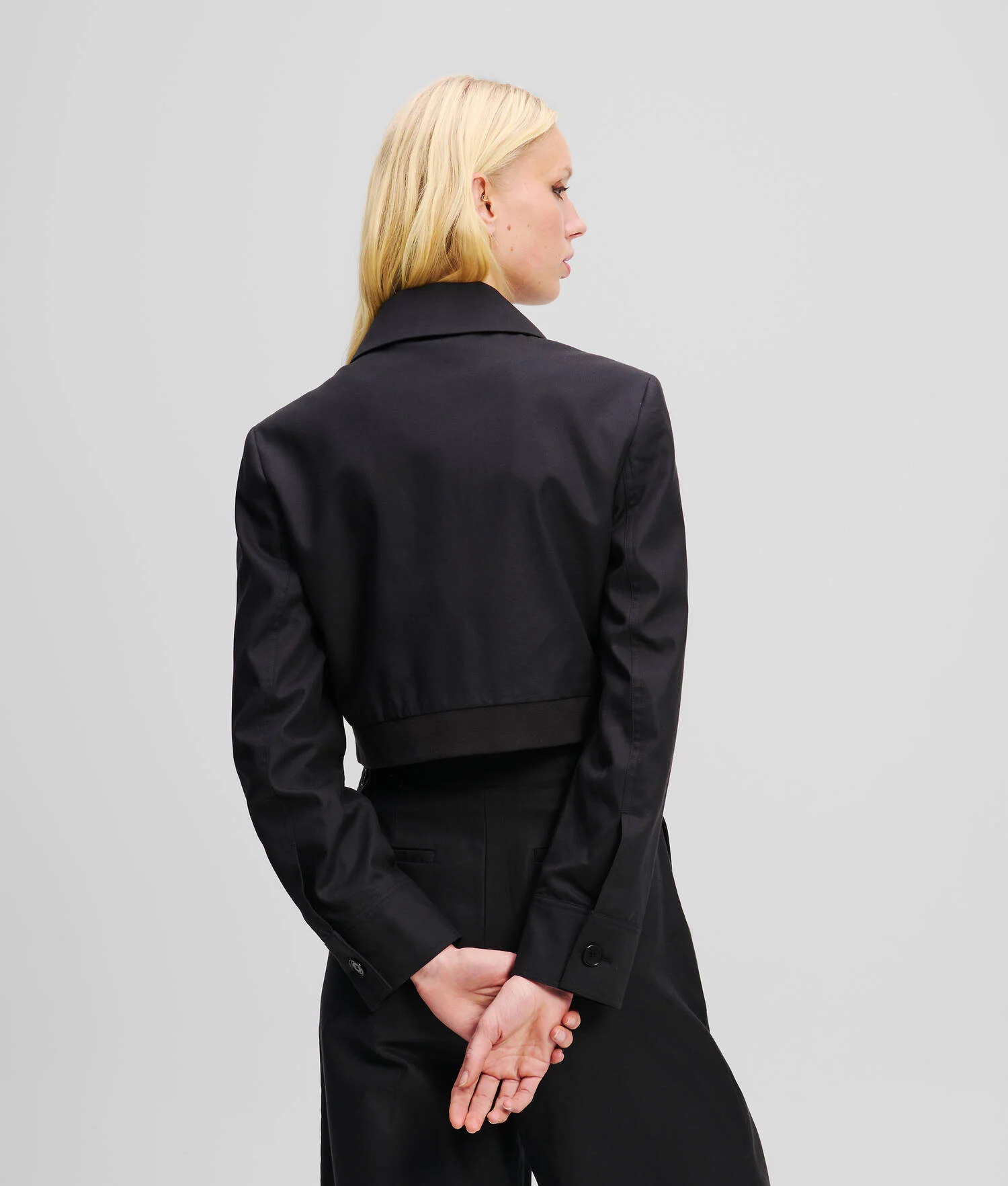 VESTE BLOUSON COURTE - Noir