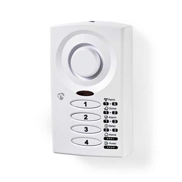 Dør Vindu Alarm | Batteri drevet | 3x AAA/LR03 | 85 dB | Hvit