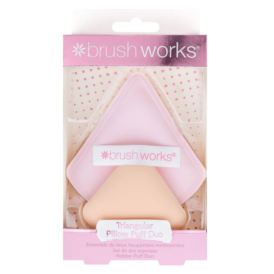 Brushworks Triangular Pillow Puff Duo