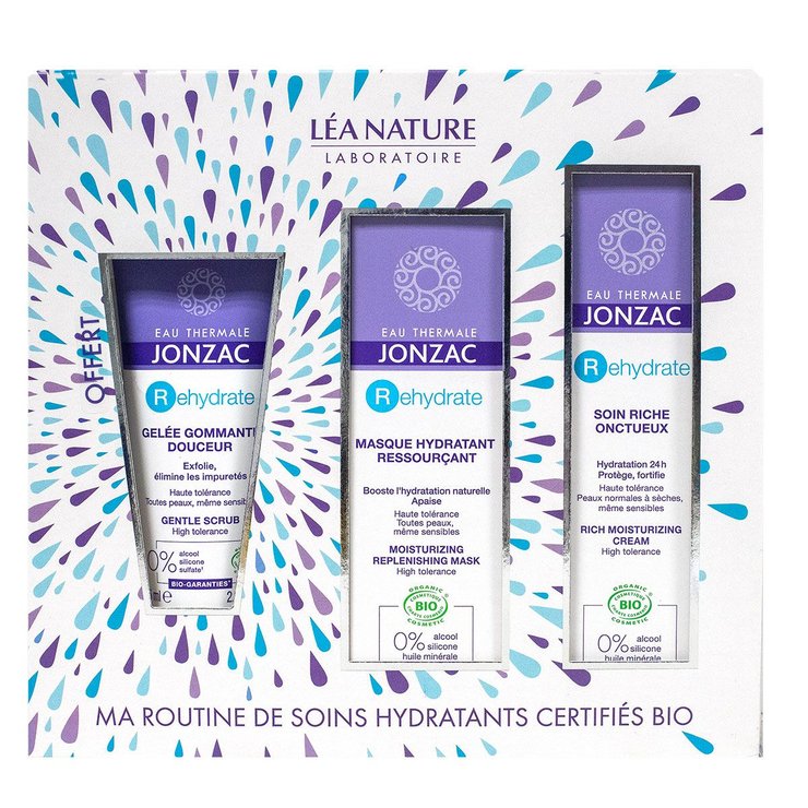 Coffret Rehydrate ma Routine de soins hydratants bio