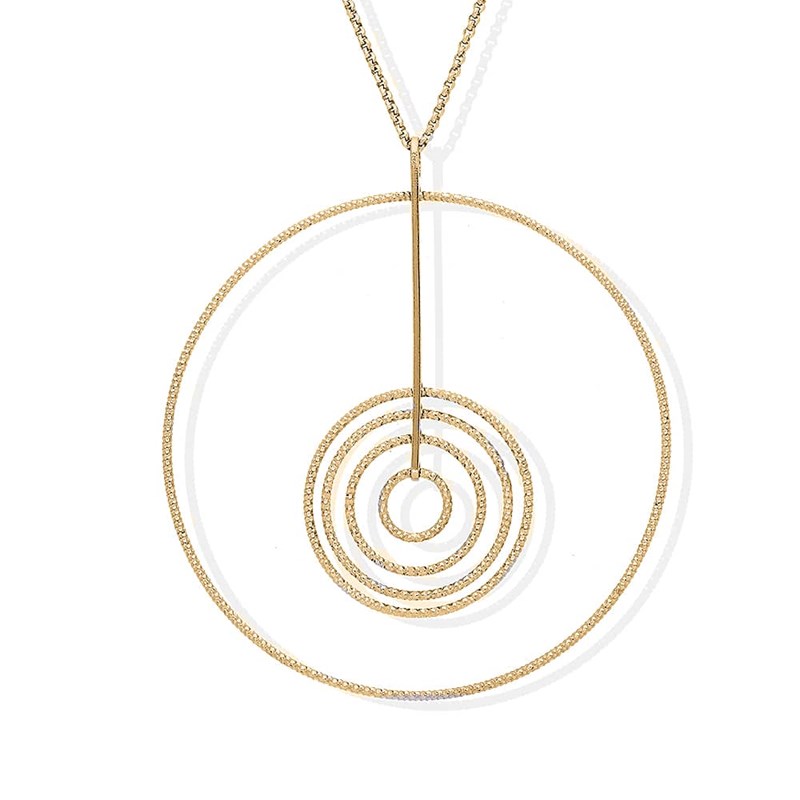 Collier Argent Doré Diamanté Martina