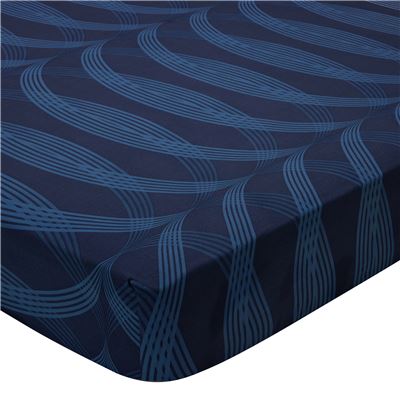 Linge de lit motif ondes graphiques