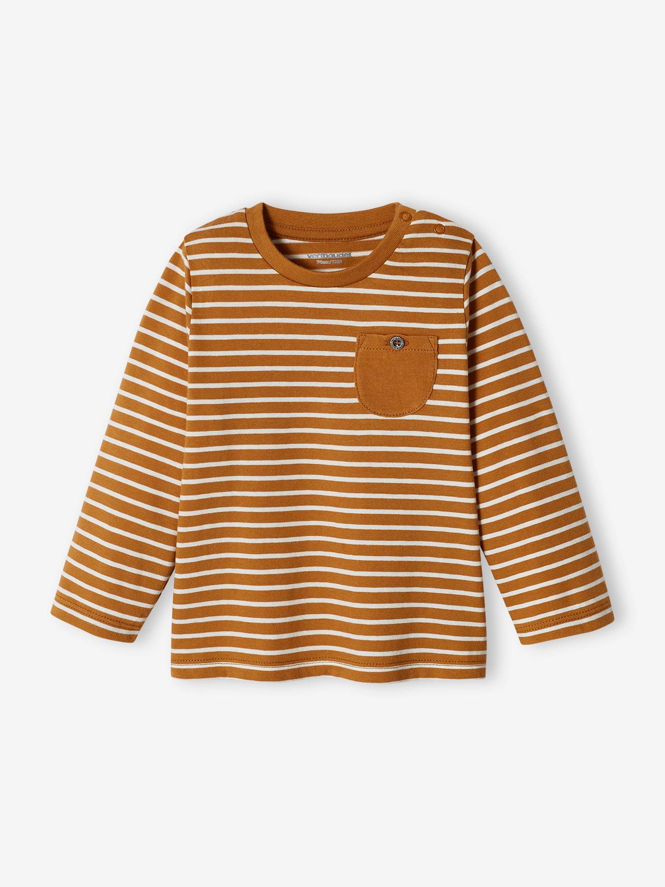 Conjunto de 2 camisetas básicas para bebê com estampa animal e listras, azul-acinzentado.