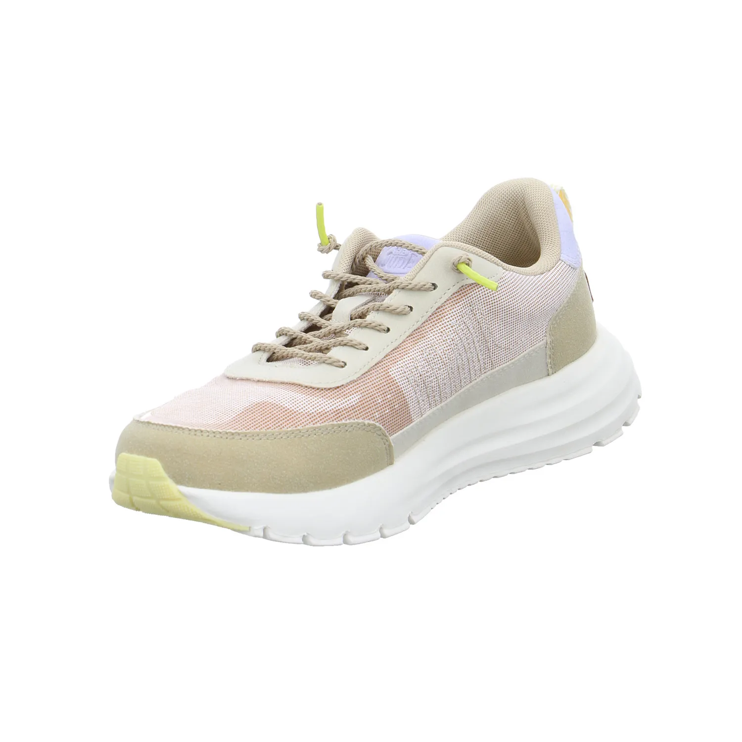 HEY DUDE Sneaker Beige Textil  mit Wechselfussbett